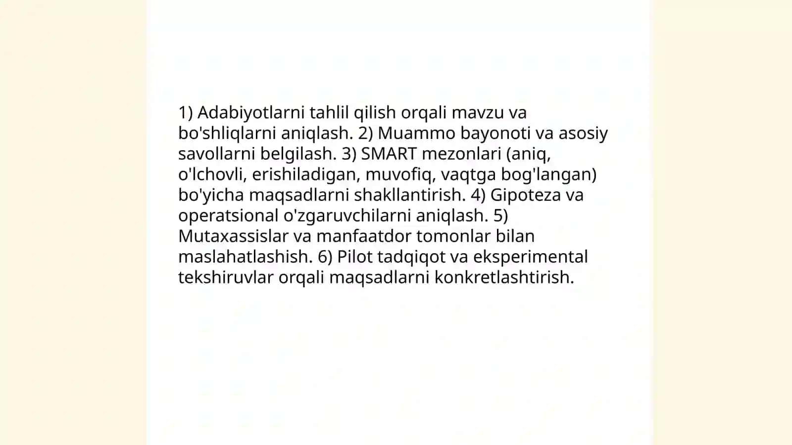 Tadqiqot maqsadi, vazifalari, obyekti va predmeti 4