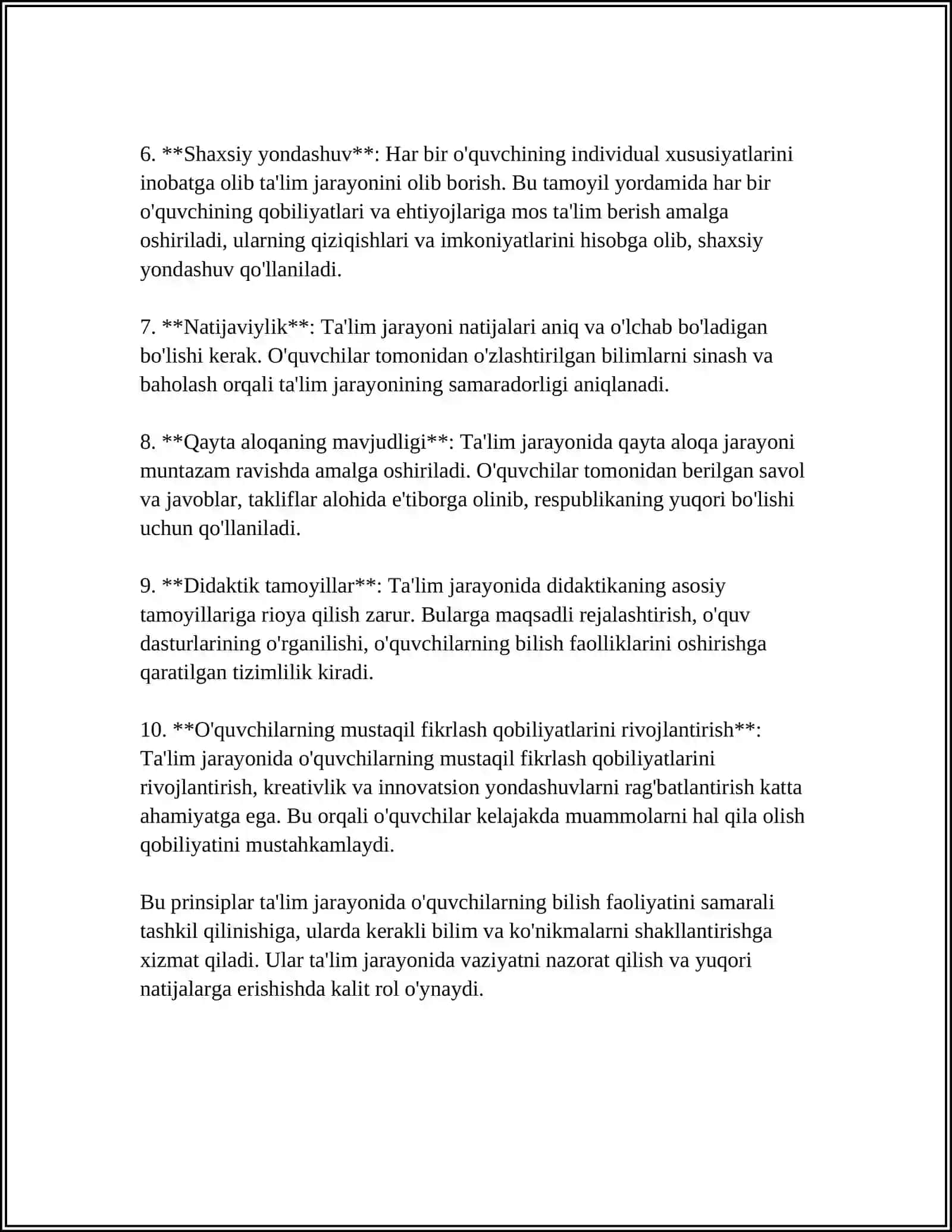 TAʼLIM MAZMUNI 4