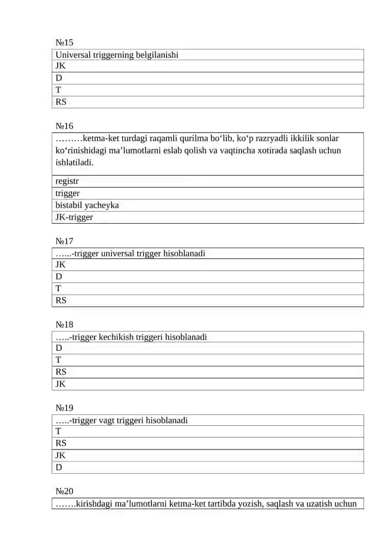 Raqamli qurilmalarni loyiHalashGA KIRISH 4
