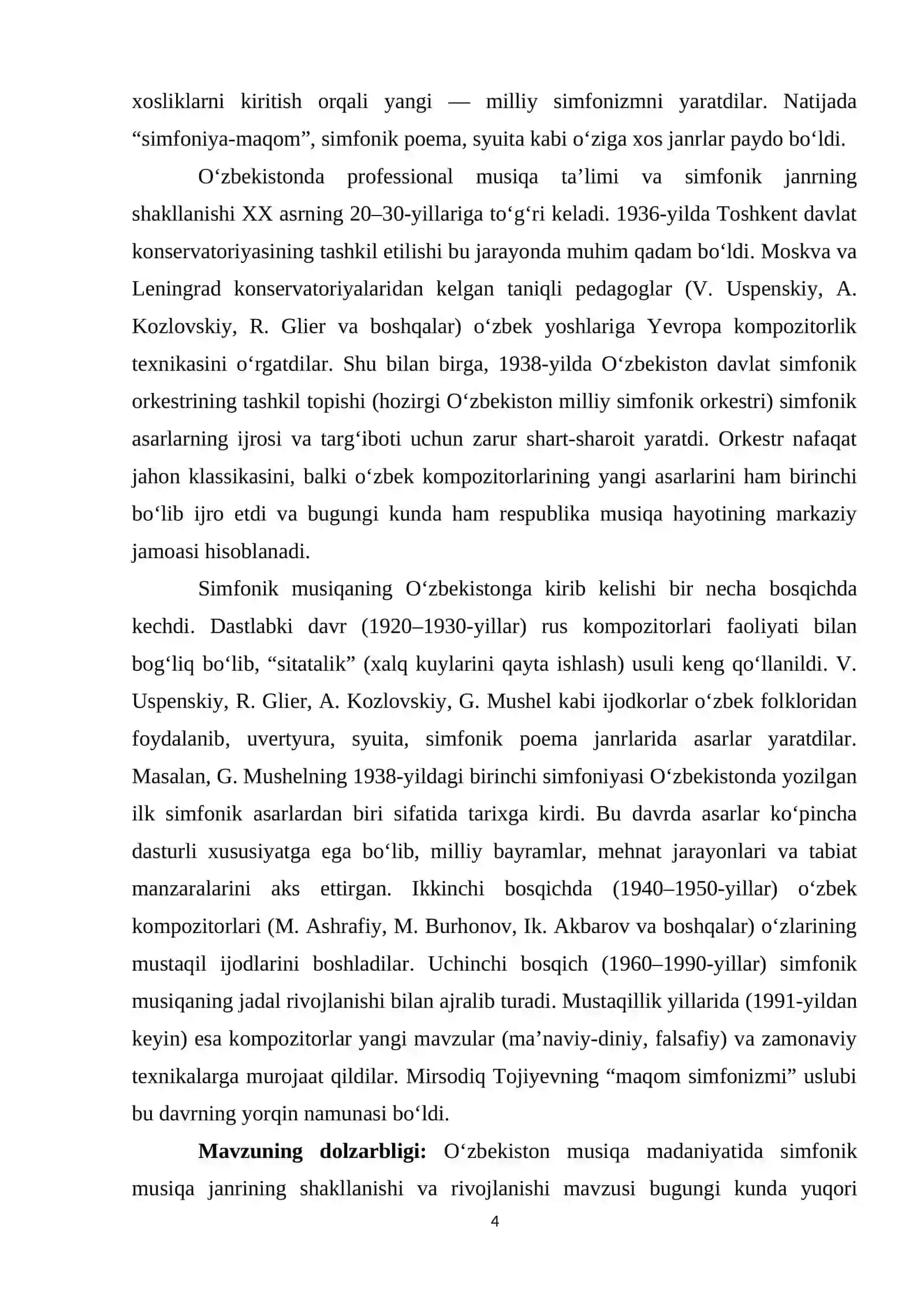 OʻZBEKISTONDA SIMFONIK MUSIQANING SHAKLLANISHI 4
