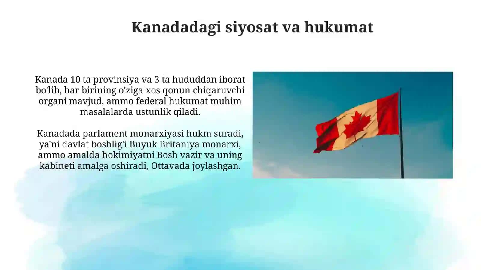 Kanada: Iqtisodiyot va Siyosat 4