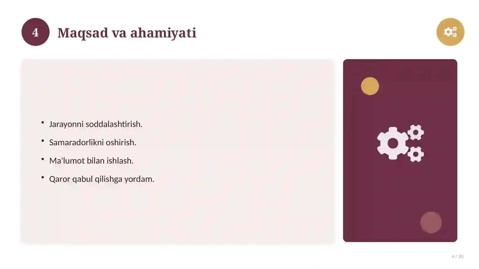 Sun'iy intellekt: nazariy asoslari, zamonaviy yondashuvda (Magistrlik dissertatsiyasi mavzusi) 4