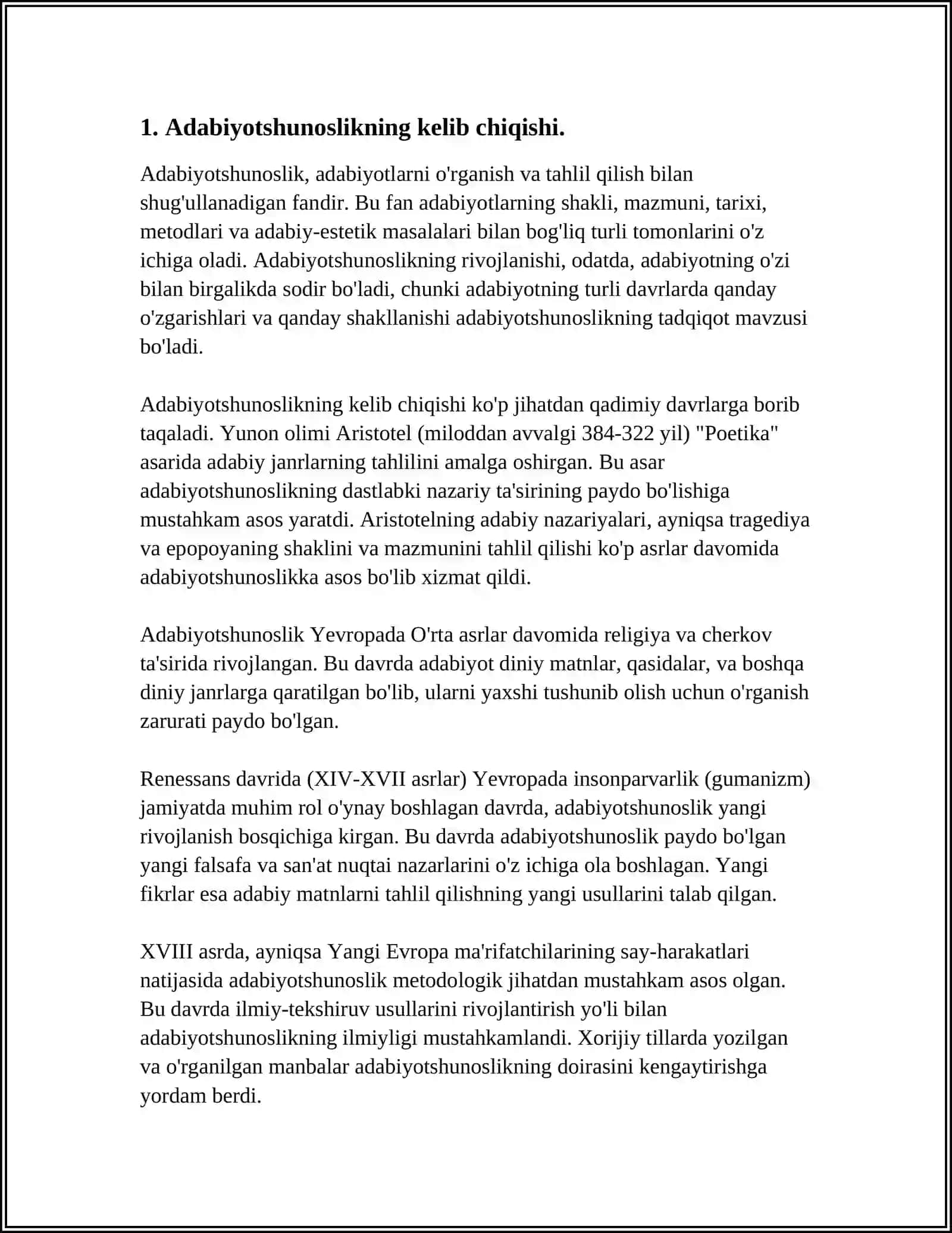ADABIYOTSHUNOSLIK 4