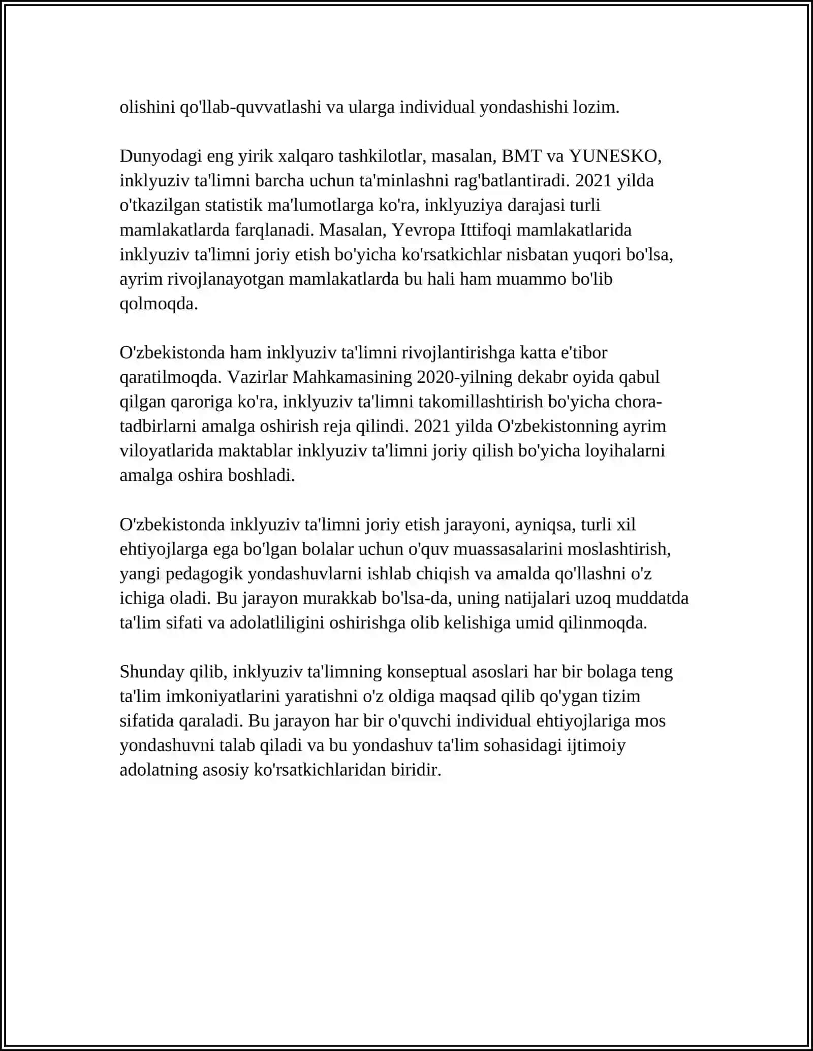 INKLYUZIV TAʼLIMNING NAZARIY ASOSLARI 4