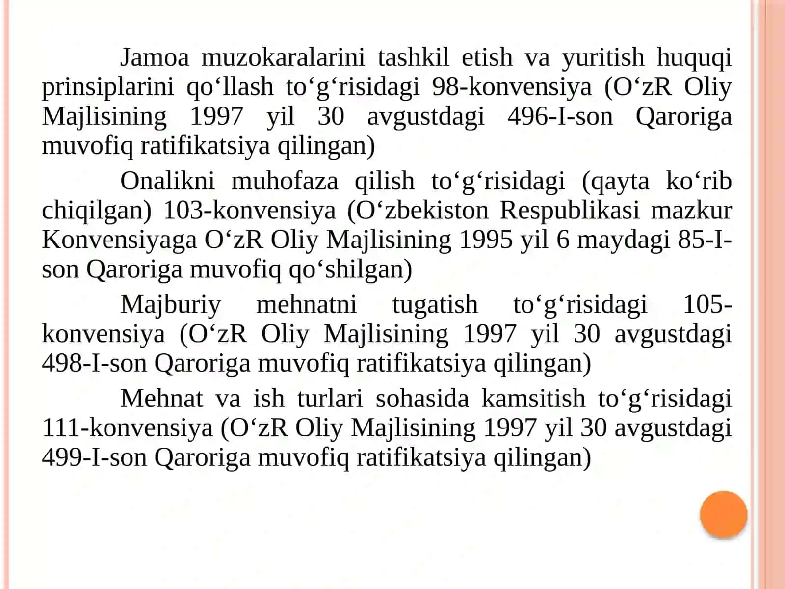 Xalqaro mehnat tashkiloti konvensiyalari 4