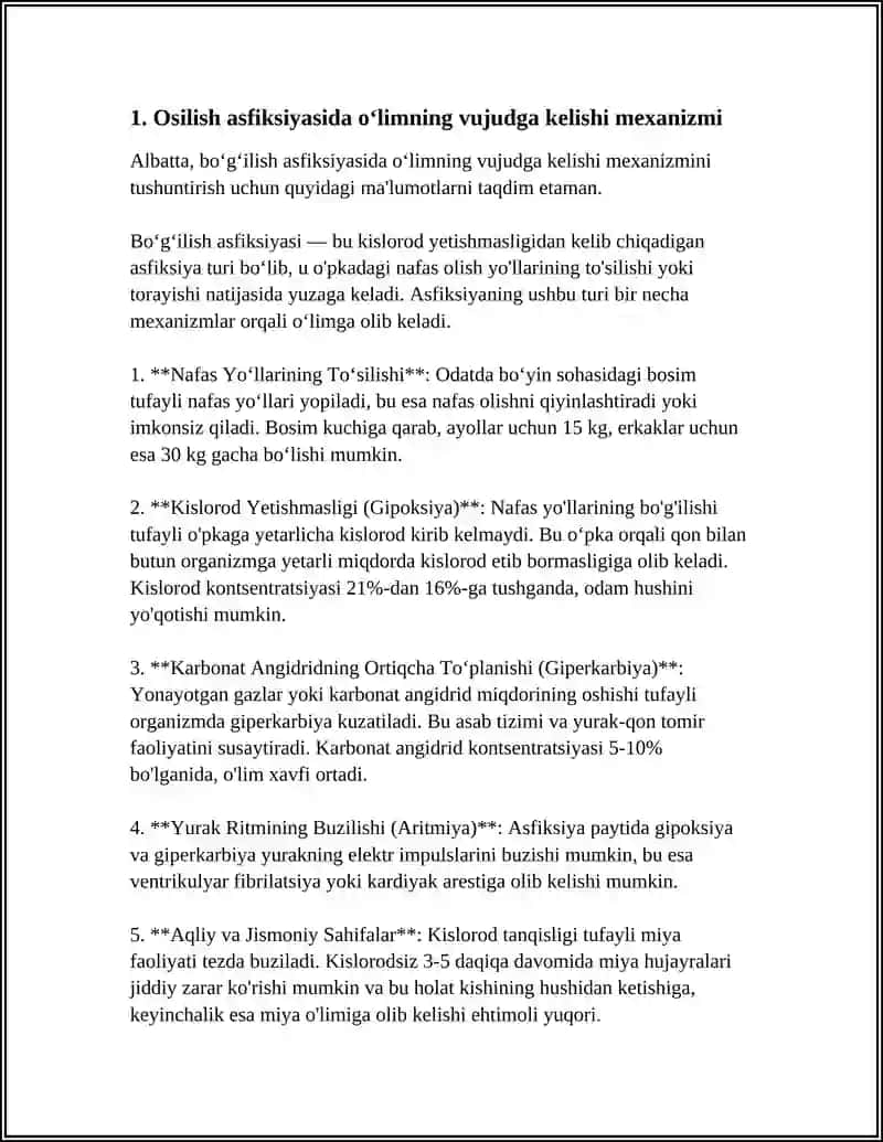 ASFIKSIYANING TURLI VARIANTLARIDA OʻLIMNING VUJUDGA KELISHI MEXANIZMI 4