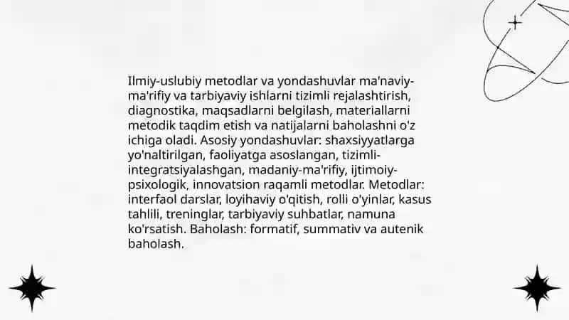Ma'naviy-ma'rifiy va tarbiyaviy ishlarni tashkil etishning ilmiy-uslubiy asoslari 4