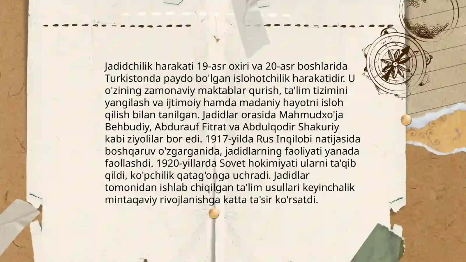 Jadid ma'rifatparvarlarining islohotchilik faoliyati 4