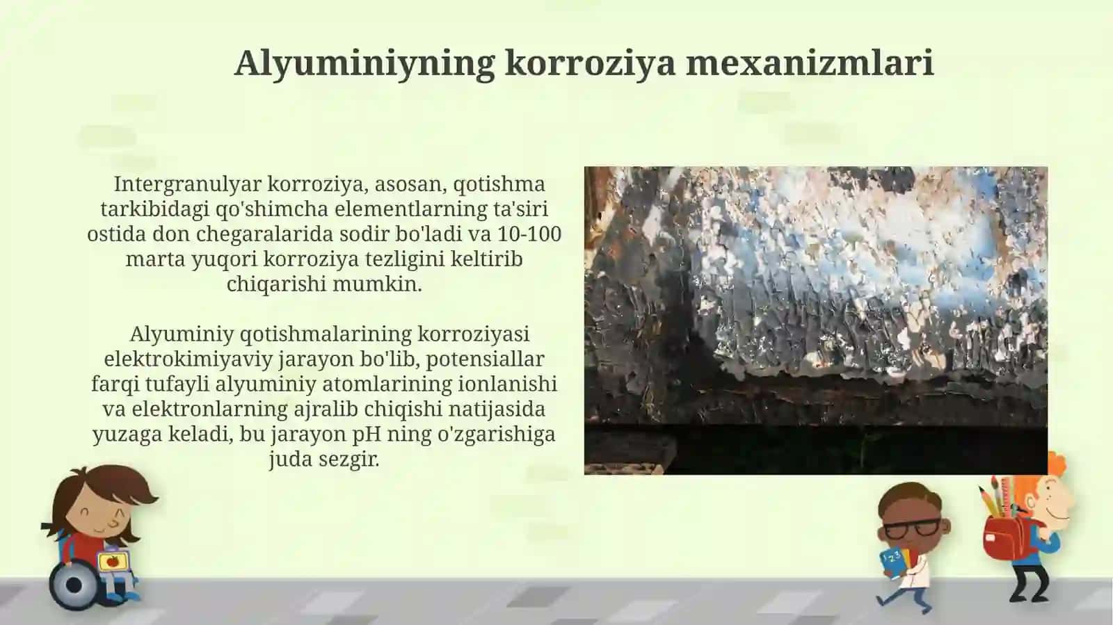 Alyuminiy qotishmalarining karroziyagachidamliligi 4