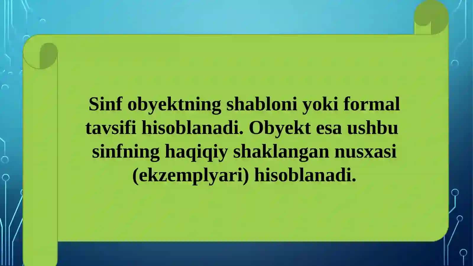 Obyektga yo‘naltirilgan dasturlash asosi 4