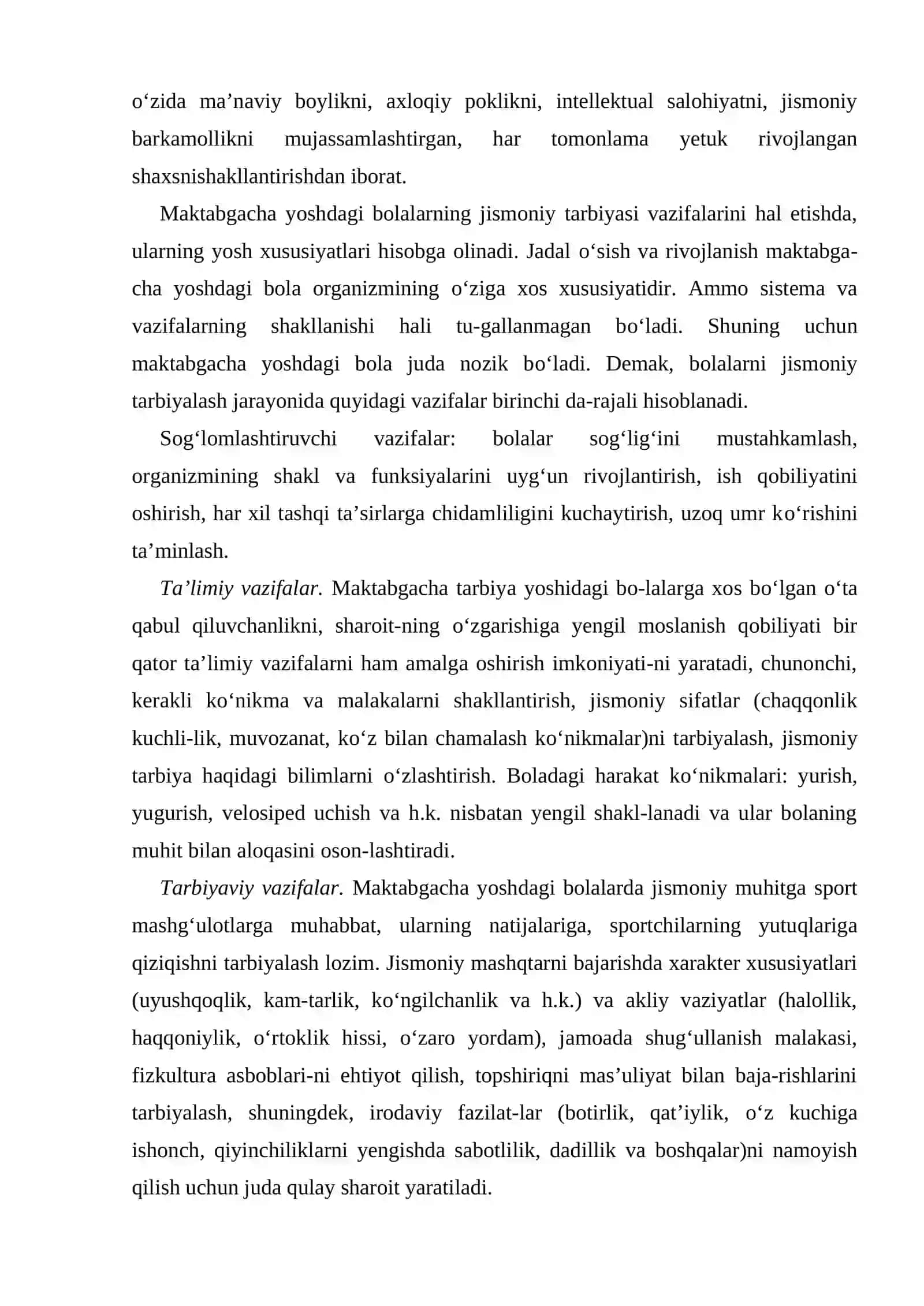 Bolalar va o`smirlar sportining mazmuni va mohiyati 4
