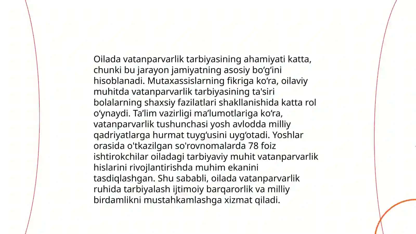 Oilada bolalarni vatanparvarlik ruhida tarbiyalashning shakl,metod va vositalari 4