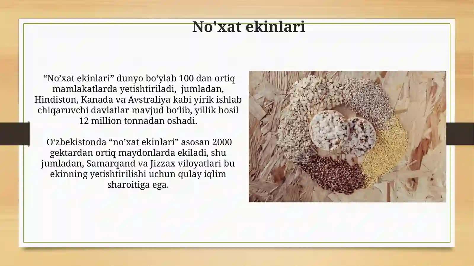 Dala ekinlarning guruhlarga bo'linishi. G'alla ekinlarining umumiy tavsifi 4