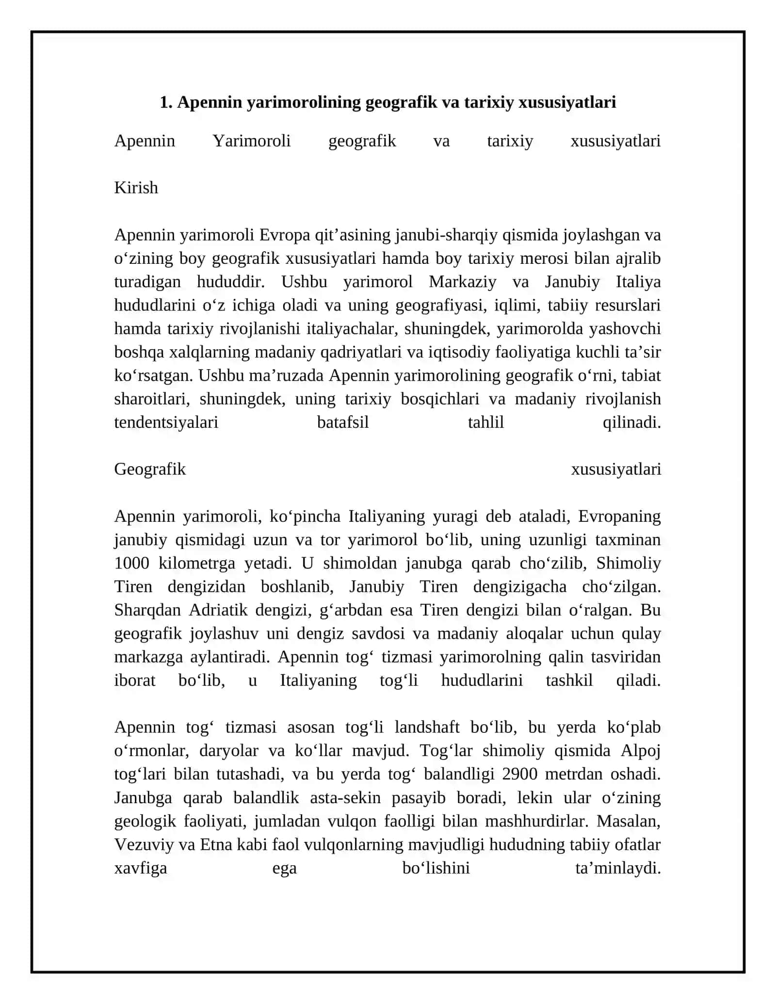 Apennin yarimoroli xalqlari: italiyaliklar va ularning madaniy qadriyatlari 4