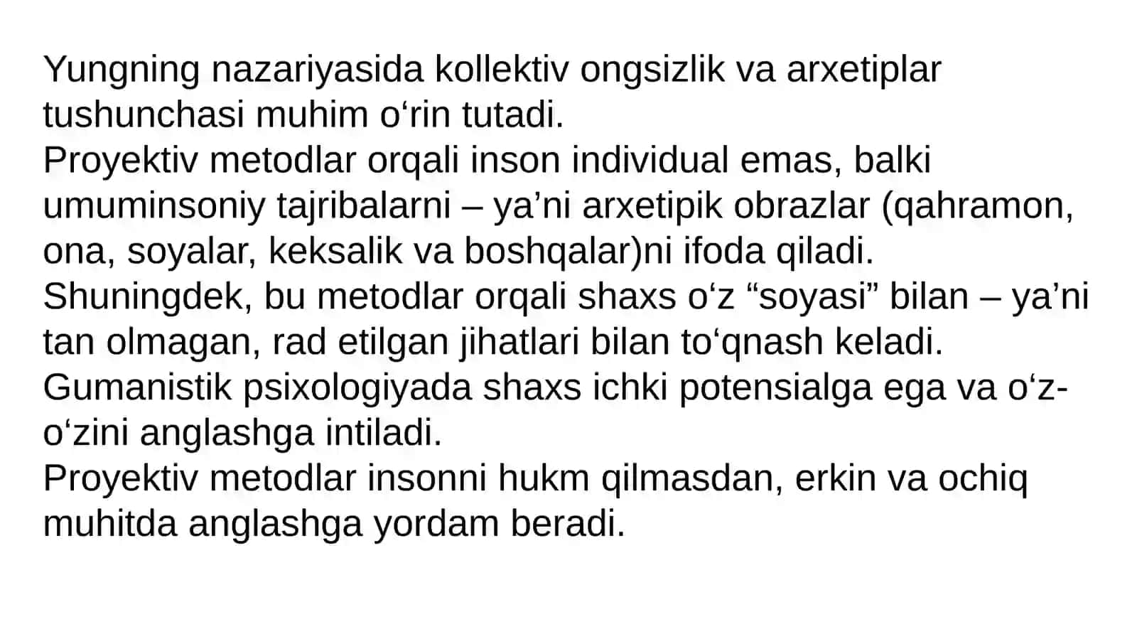 Shaxs diagnostikasiga proyektiv yondashuv:nazariy asoslari va shaxslararo munosabatlar psixodiagnostikasi 4