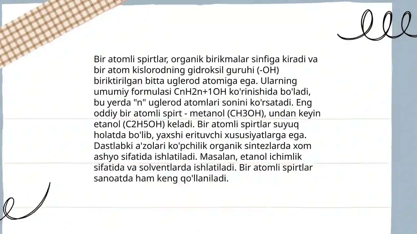Bir atomli spirtlarning olinishi xossalari 4