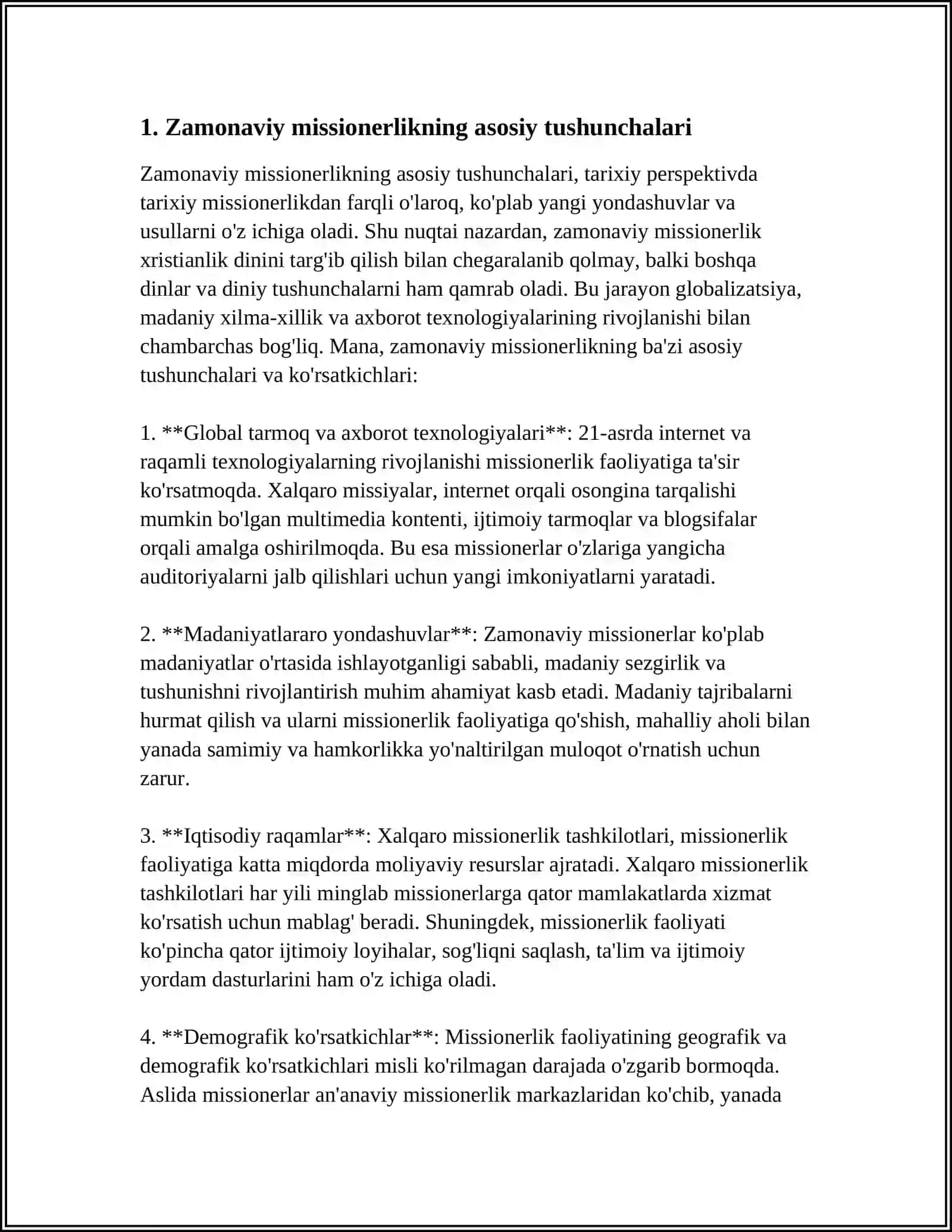 MISSIONERLIK TARGʻIBOTIDA USLUB VA VOSITALARNING ZAMONAVIYLASHUVI 4