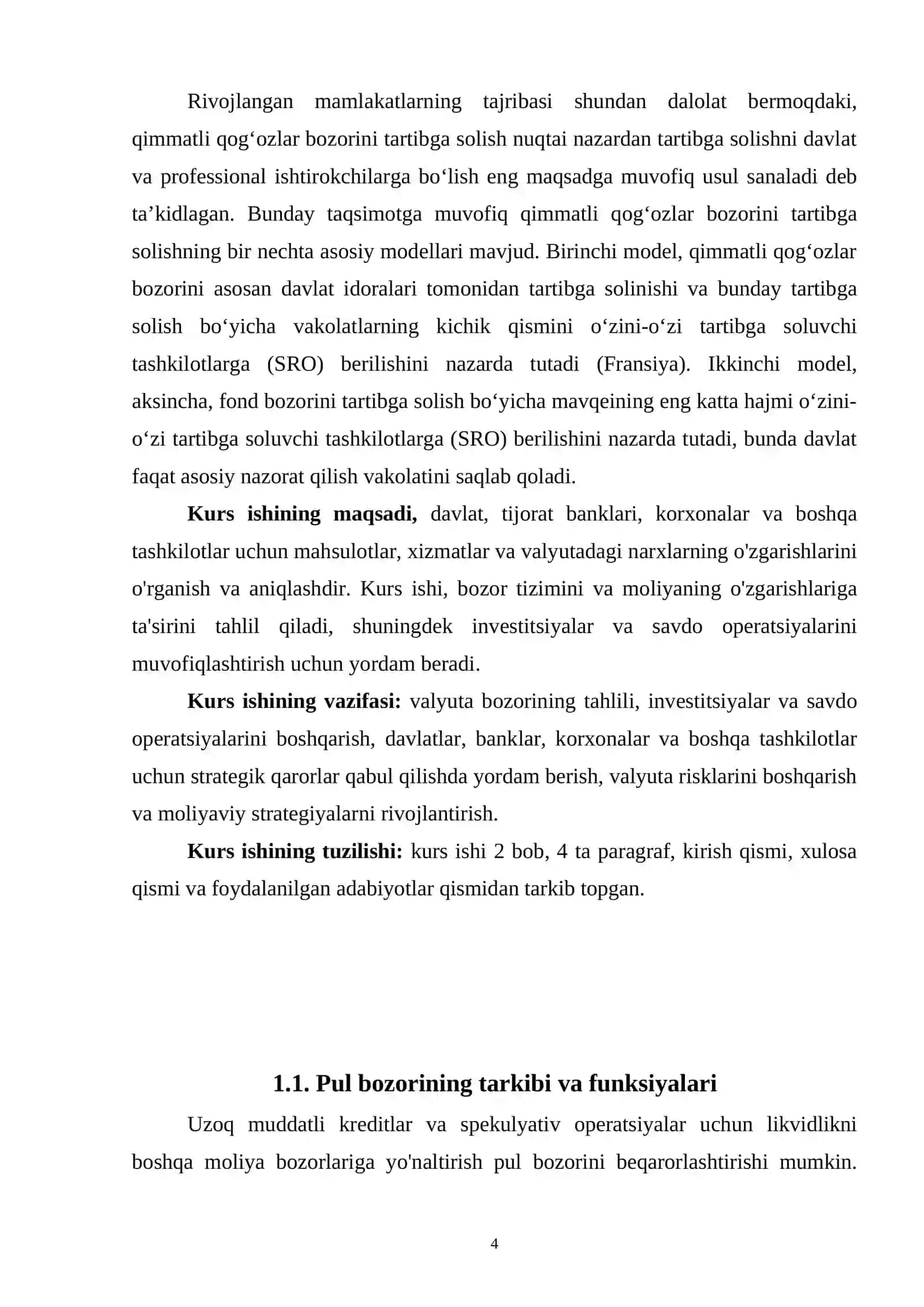 DAVLAT, TIJORAT BANKLARI, KORXONALAR VA BOSHQALAR PUL BOZORI ISHTIROKCHISI SIFATIDA 4