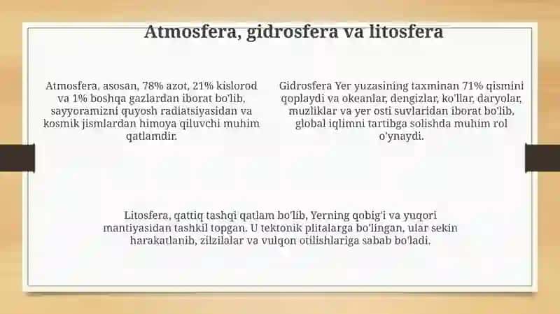 Yer va uning tabiiy xususiyatlari 4