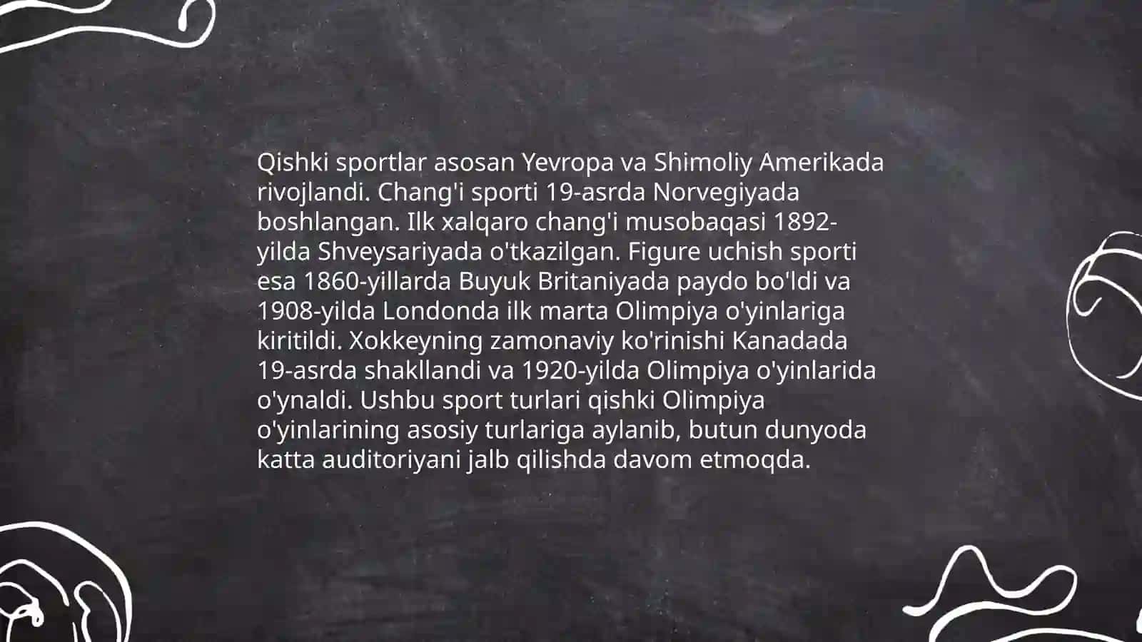 Qishki sport turining paydo boʻlishi va rivojlanish tarixi 4