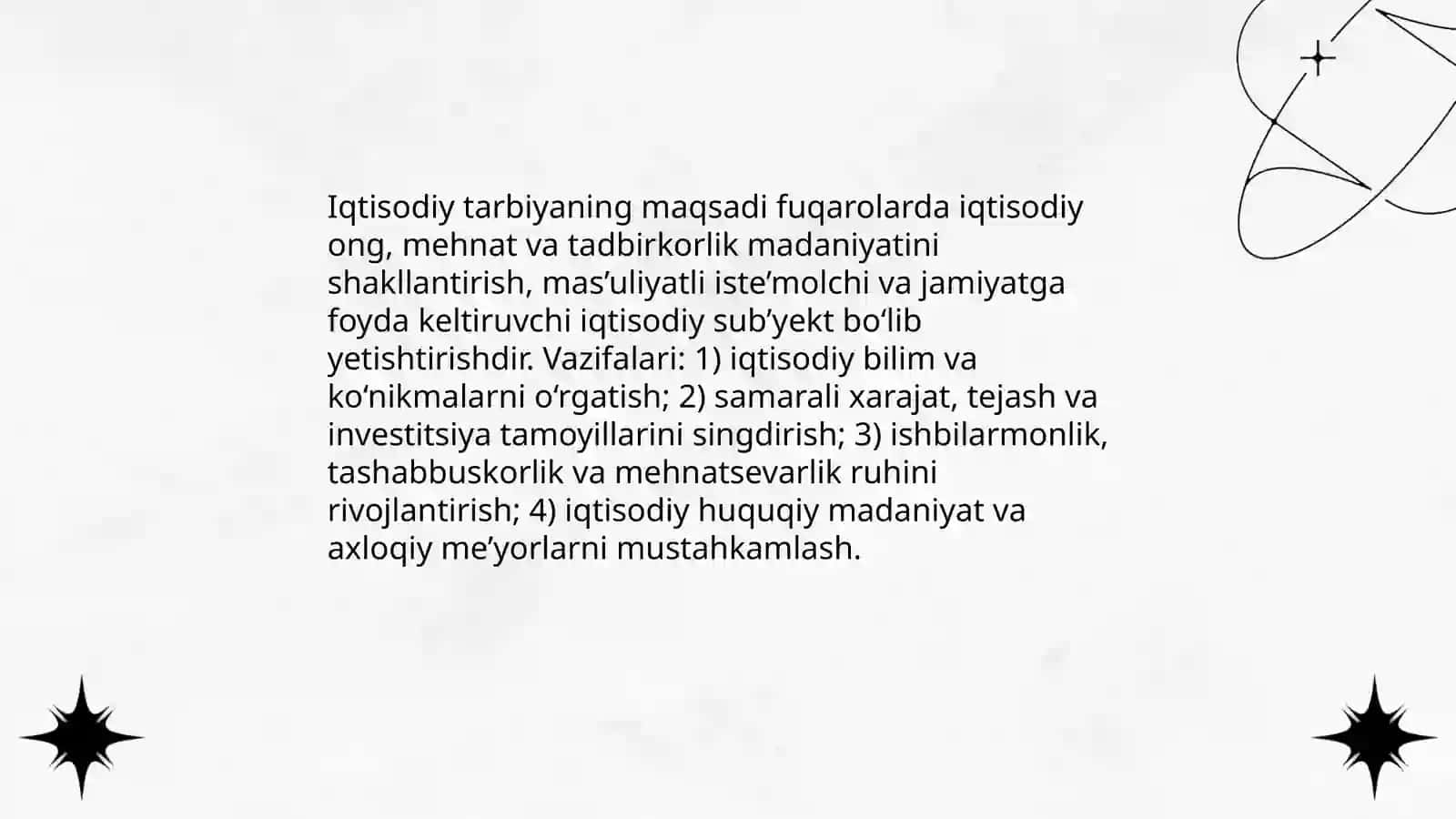 Iqtisodiy tarbiya 4