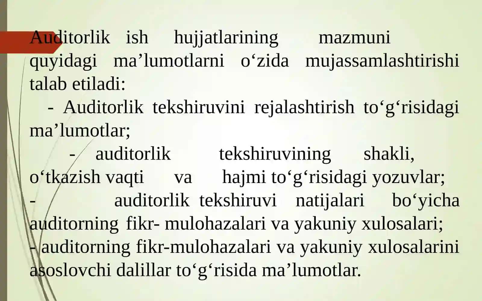 MOLIYAVIY HISOBOT AUDITINING YAKUNIY BOSQICHI 4