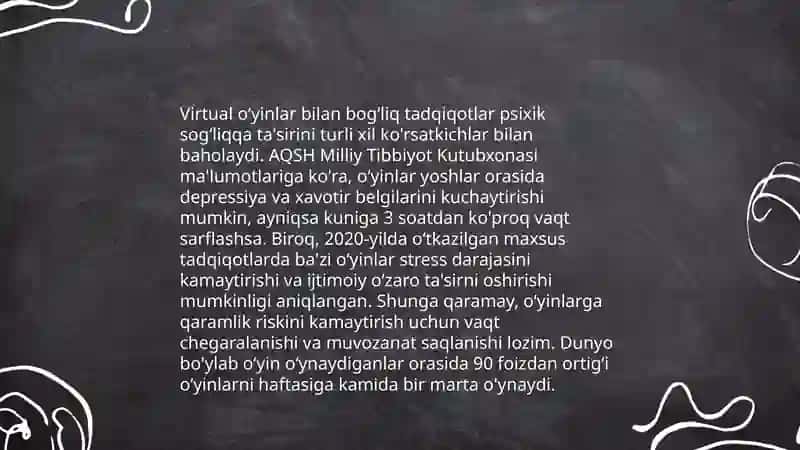 Virtual òyinlarning asorati 4