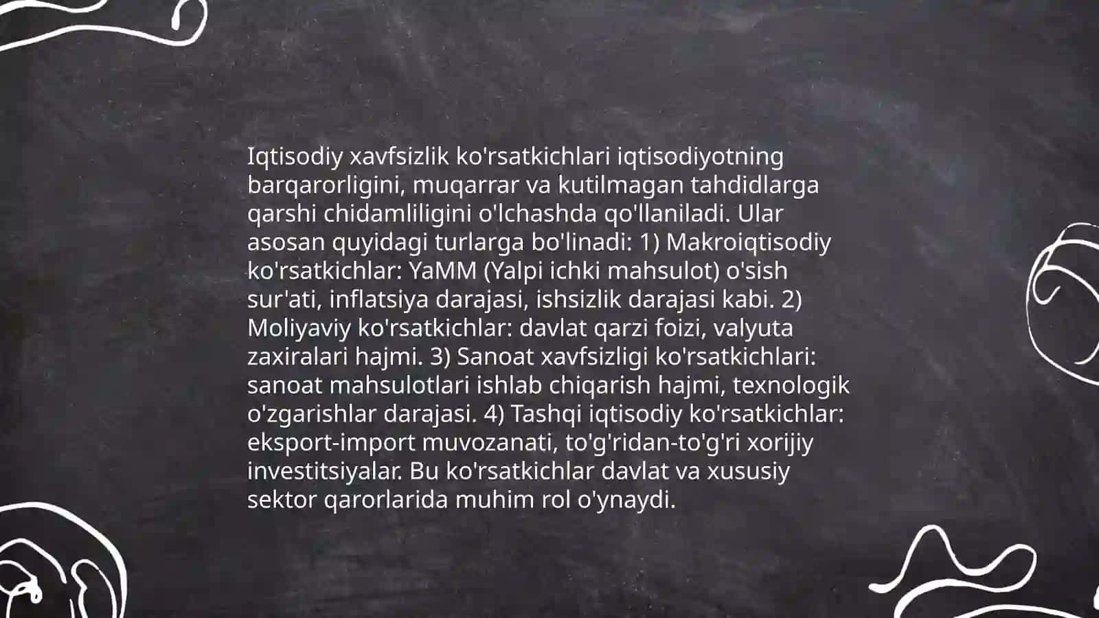 Korxonalarning Iqtisodiy Xavfsizligini Baholashning Iqtisodiy Ko'rsatkichlari va Ularni Baholash Usullari 4