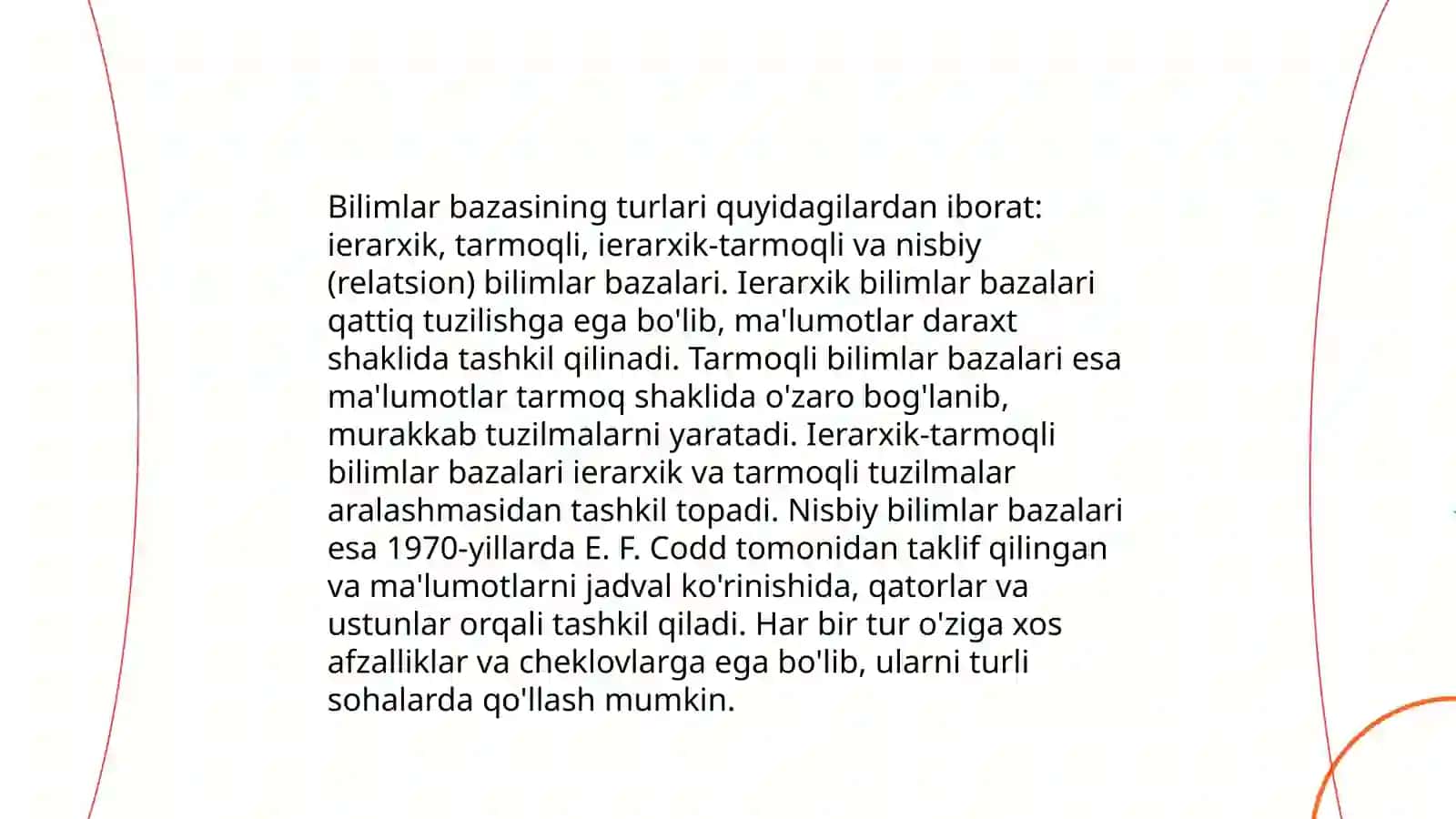 Bilimlar bazasining tuzilishi va arxitekturasi 4
