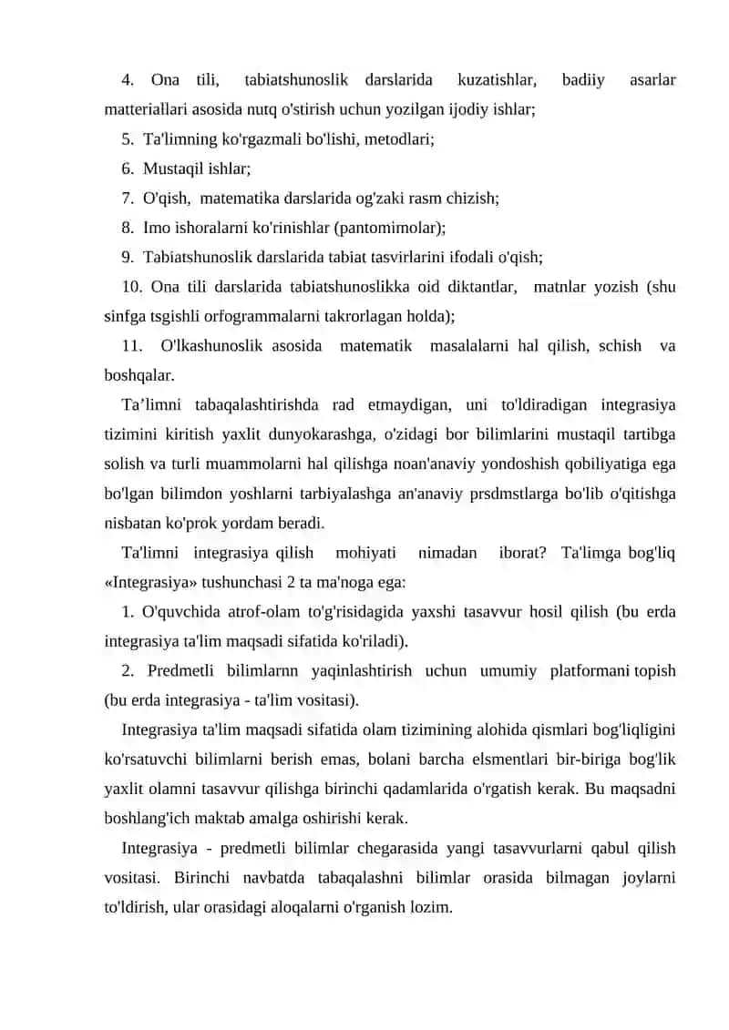 Integratsiyalashgan darslarning samaradorligini oshirish va ta’lim prinsiplari 4