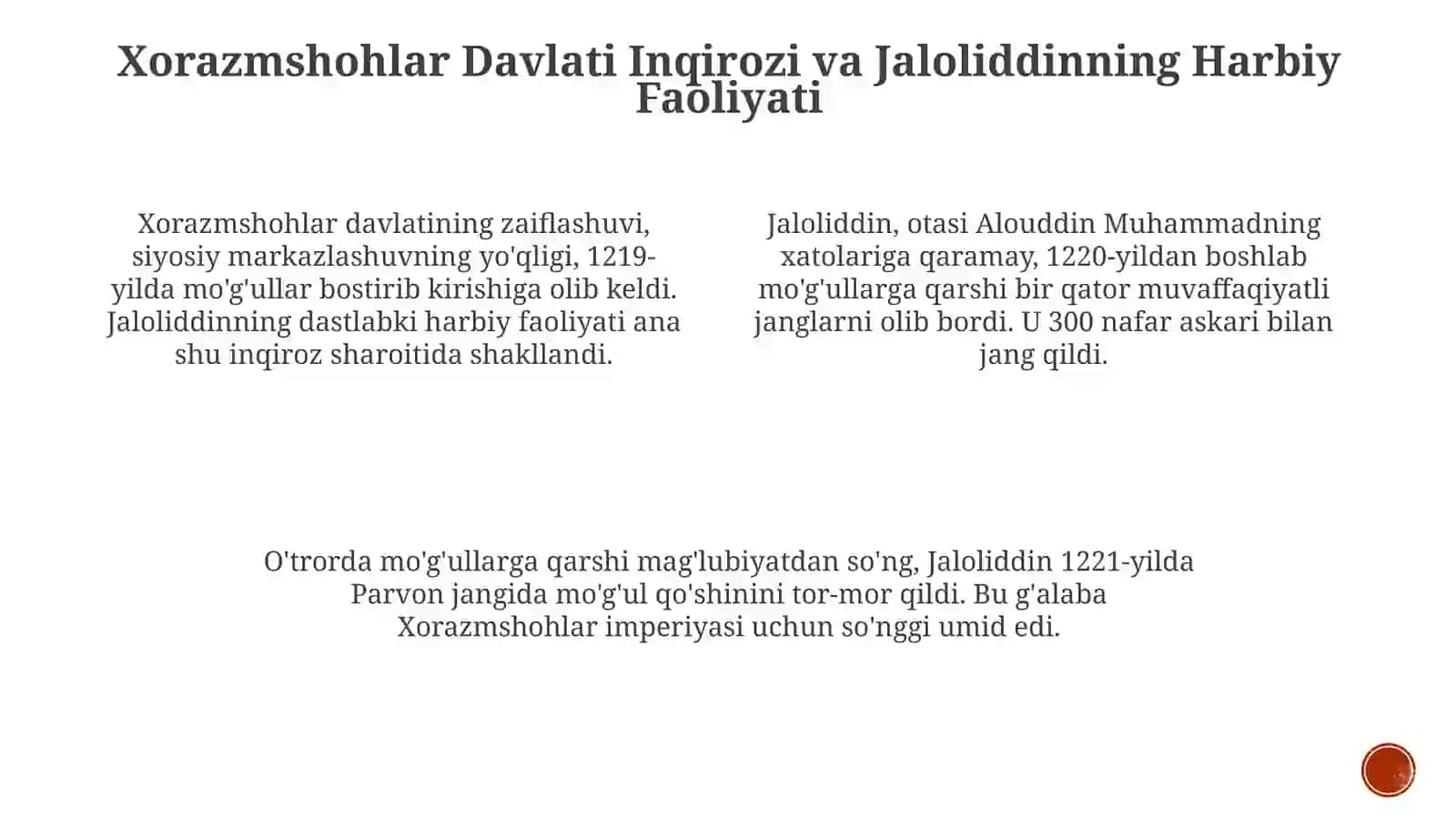 Jaloliddin Manguberdi - Vatan himoyachisi 4