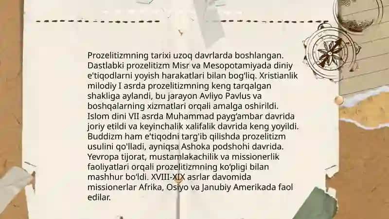 Missionerlik va Prozelitizm 4