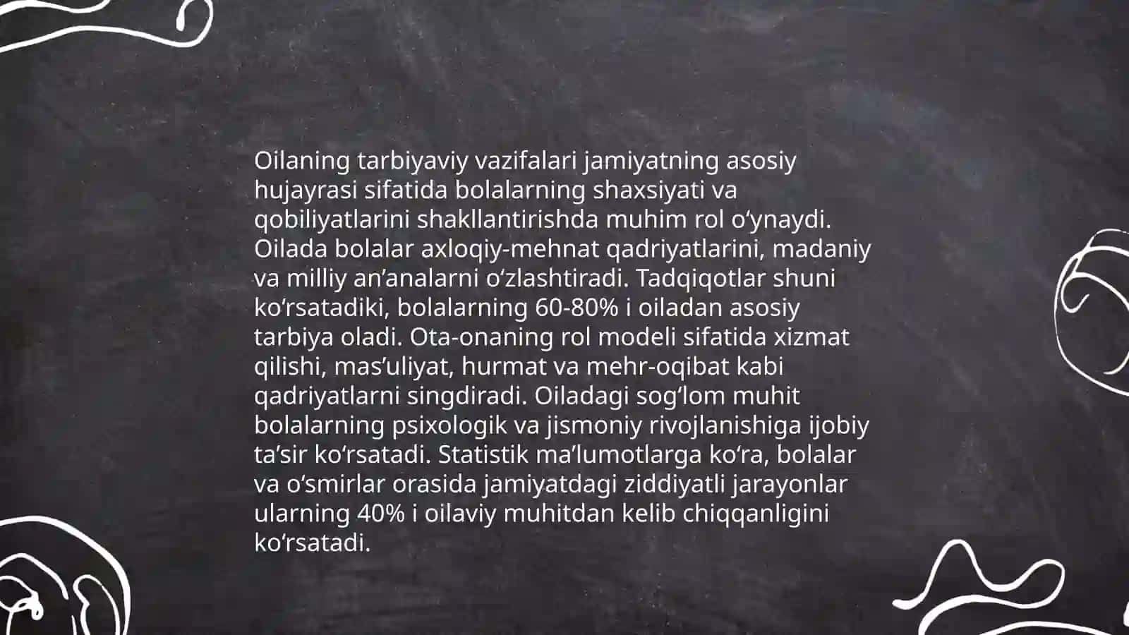 Oilaning vazifalari va muammolari 4