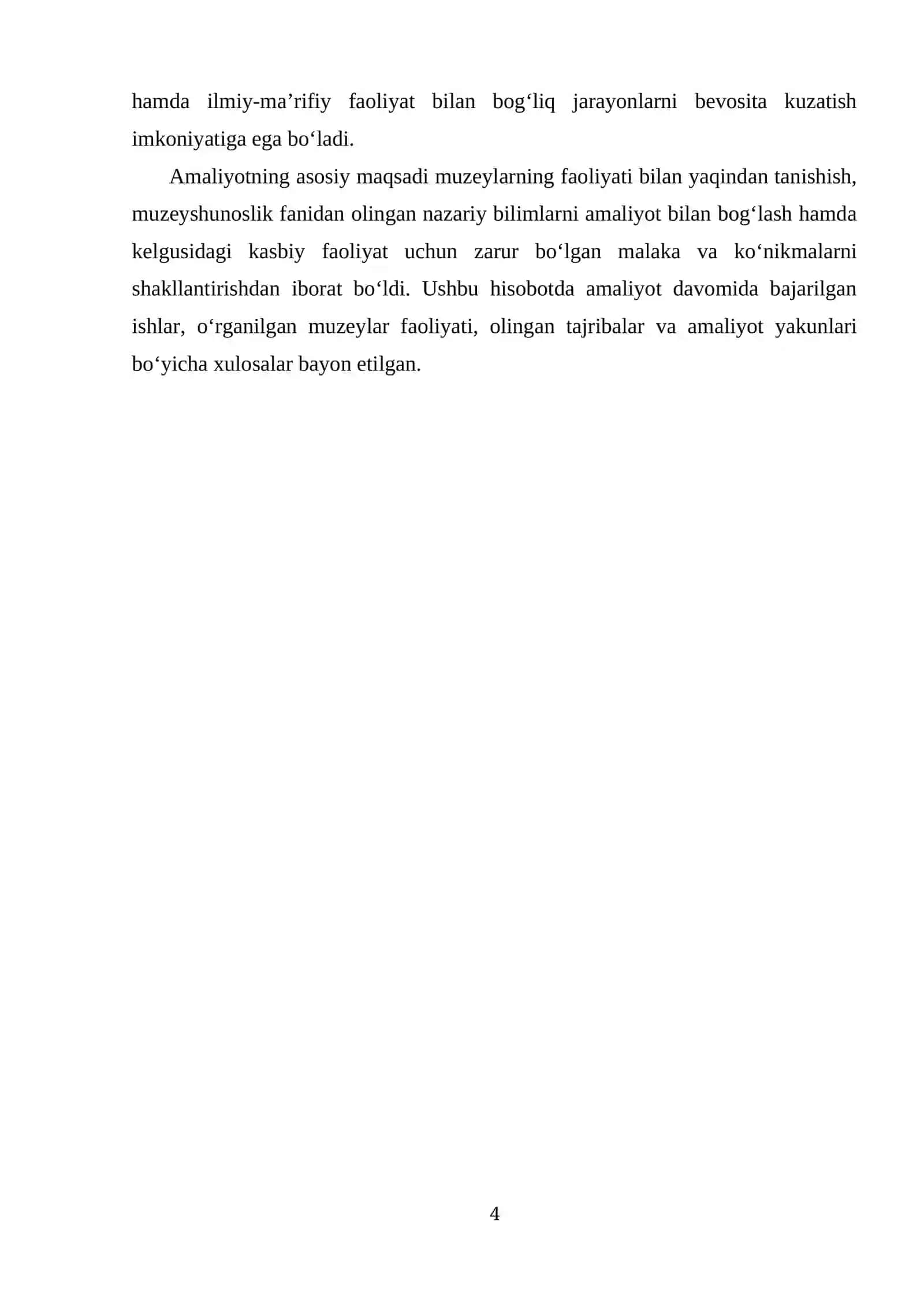 Muzeyshunoslik amaliyoti 4