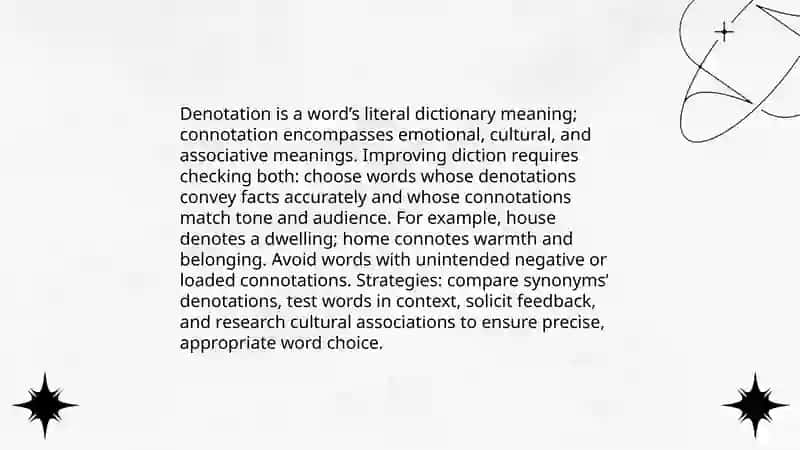 Improving diction and word choice 4