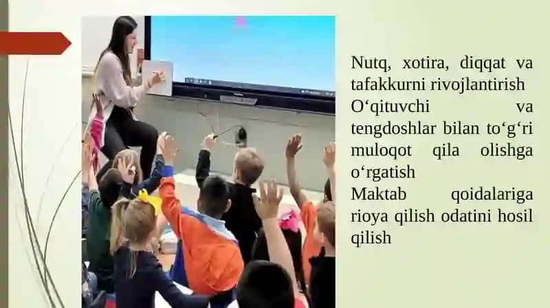 Bolalarni maktabga tayyorlashda fanlarni o’qitish metodikasi 4