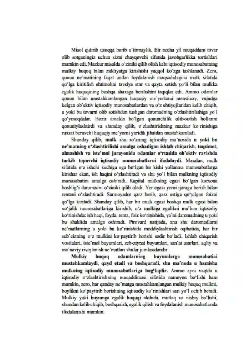 Mulkchilik va mulkiy munosabatlar 4