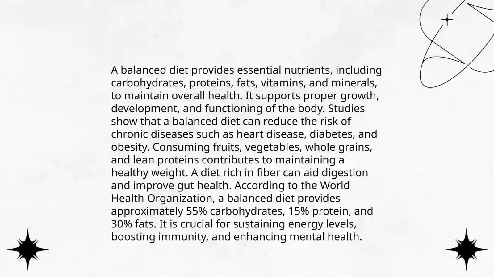 Demo lesson for Eating healthy 4