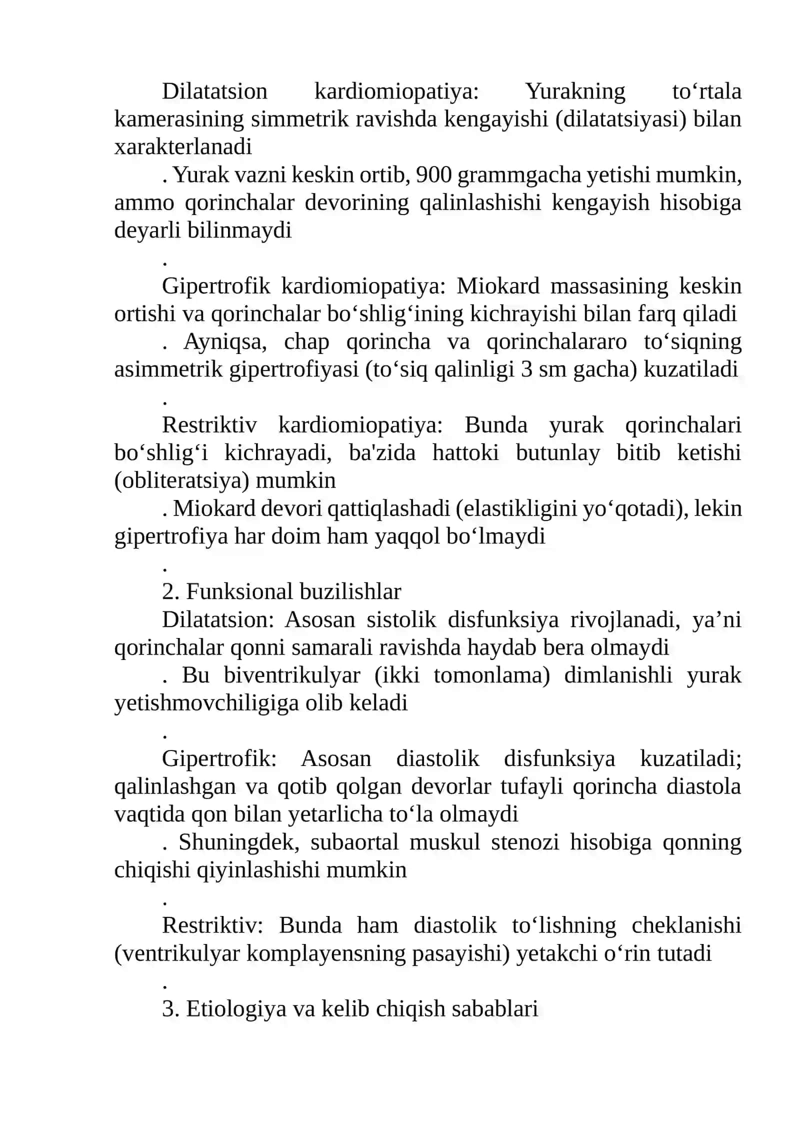Kardiomiopatiyalar. Patologik anatomiya 4