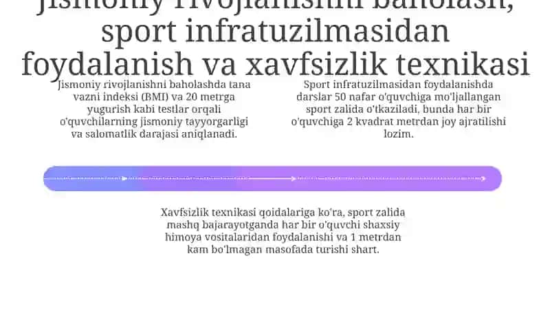 Jismoniy tarbiya darslarida pedagogik nazorat: Maqsadlar, usullar va baholash 4