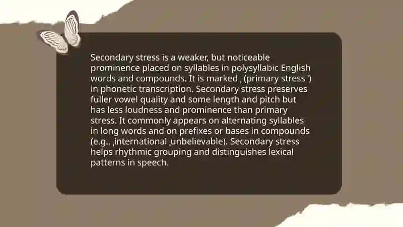 Word stress in its types 4