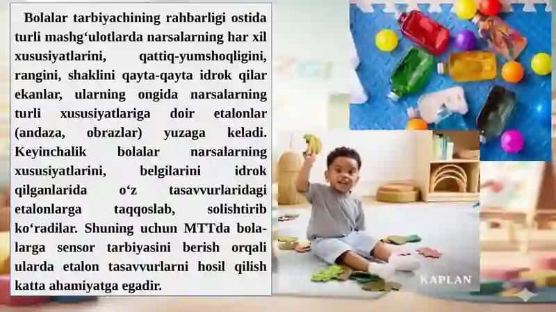 Maktabgacha yoshdagi bolalarda sezgi va idrokning rivojlanishi 4