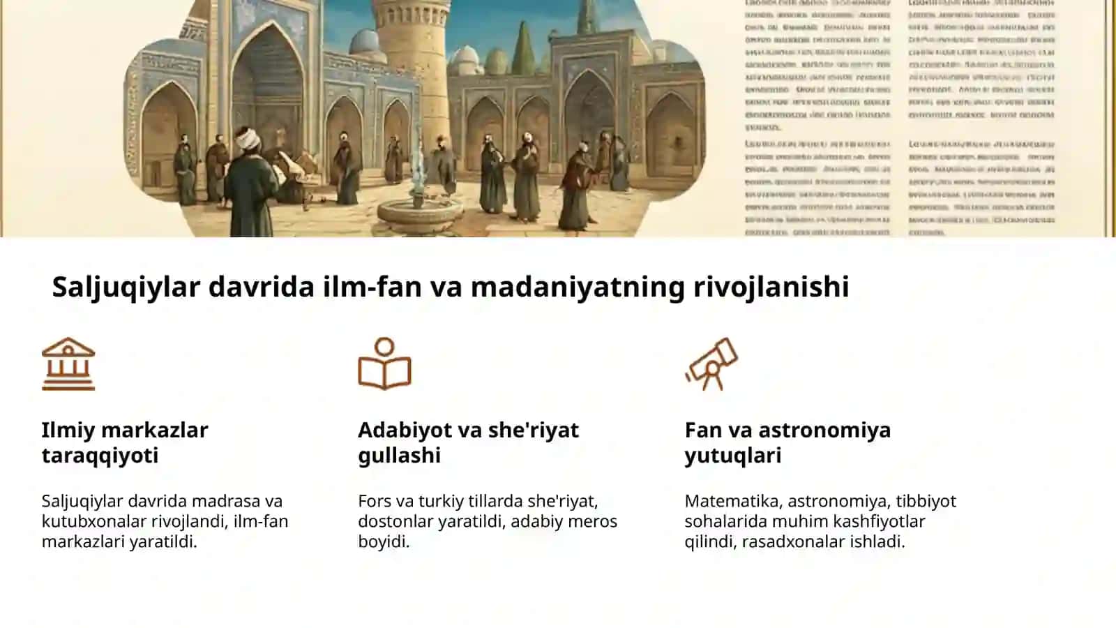 Saljuqiylar davlati: buyuk tarix 4