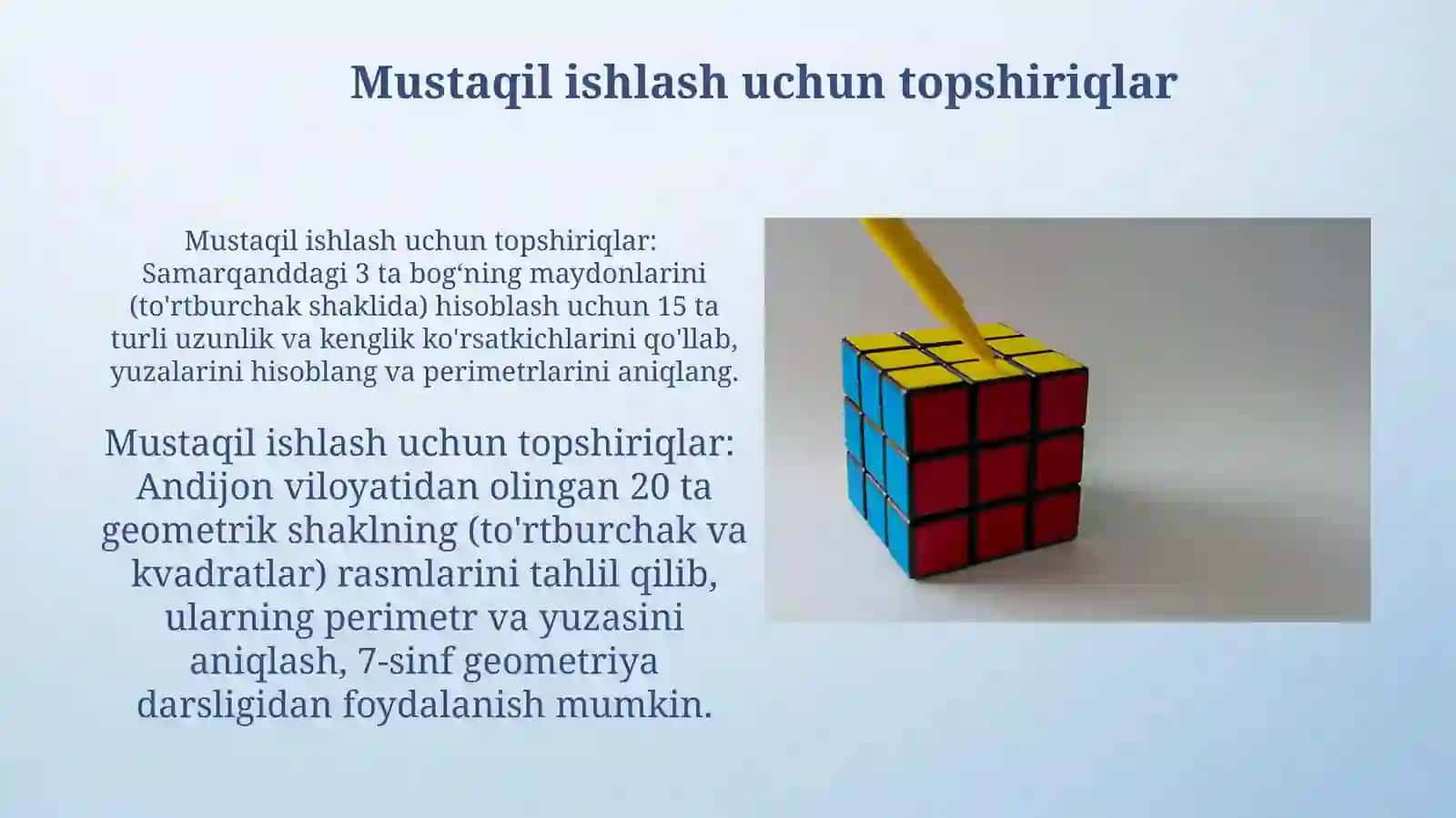 Yuzini hisoblash formulalari 4