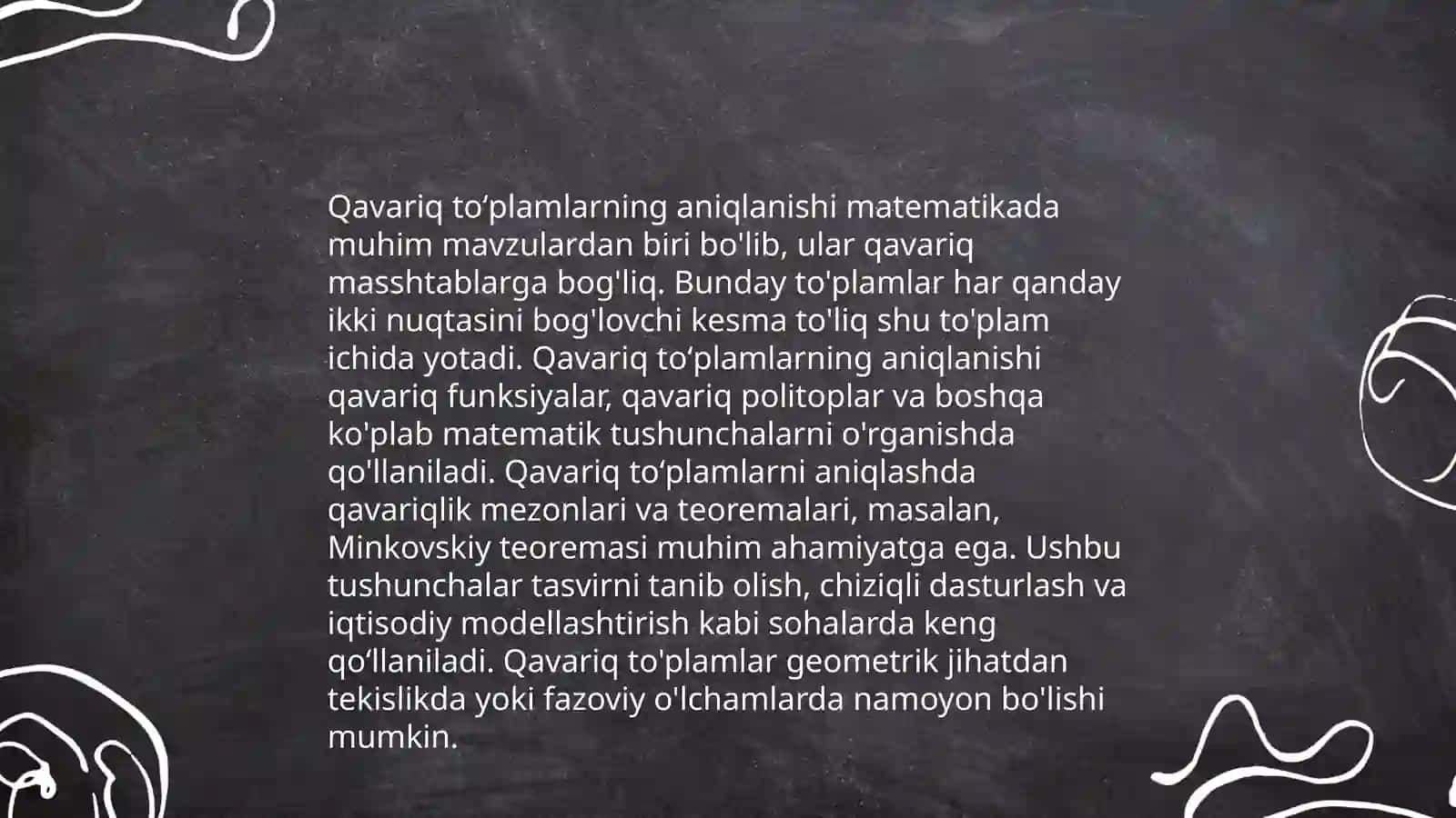 Qavariq toʻplamlar 4