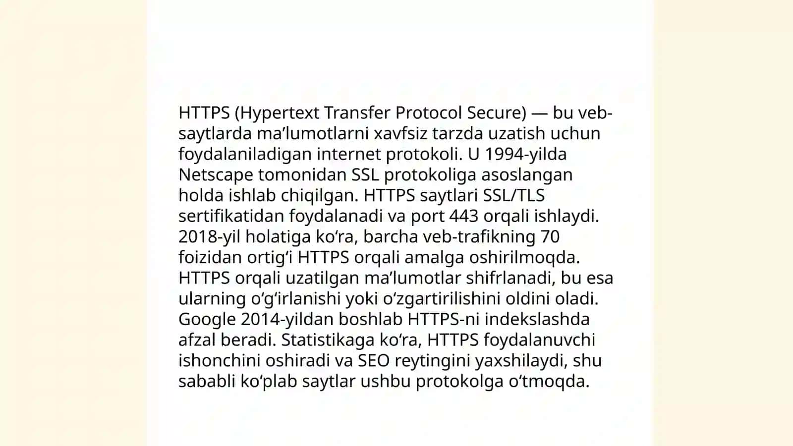 Tarmoq texnologiyalari.Internet bayonnomalari 4