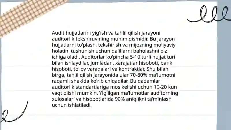 Ichki audit natijalarini rasmiylashtirish tartibi 4