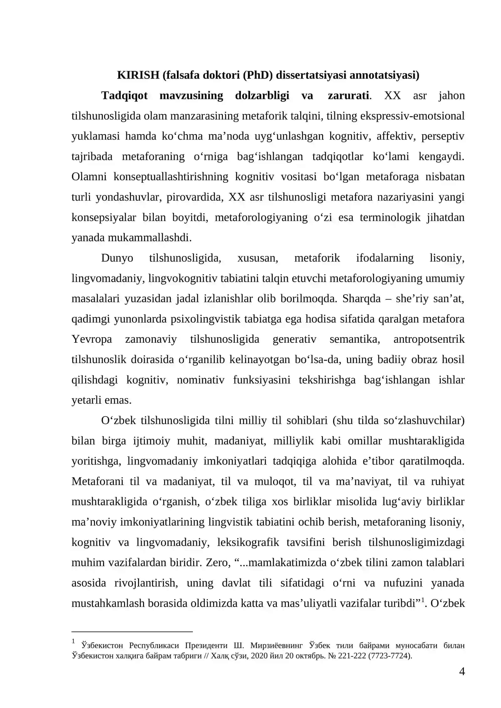 NASRIY NUTQDA METAFORALARNING LINGVOKOGNITIV, LINGVOMADANIY XUSUSIYATLARI 4