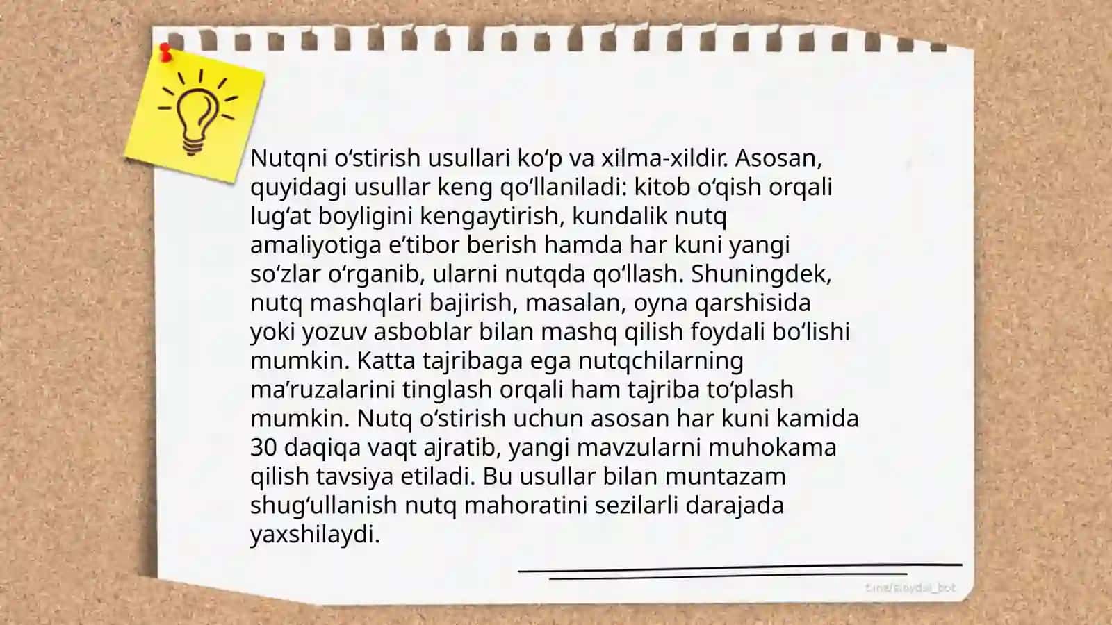 Nutq va uni o‘stirish tushunchasi, nutq turlari 4