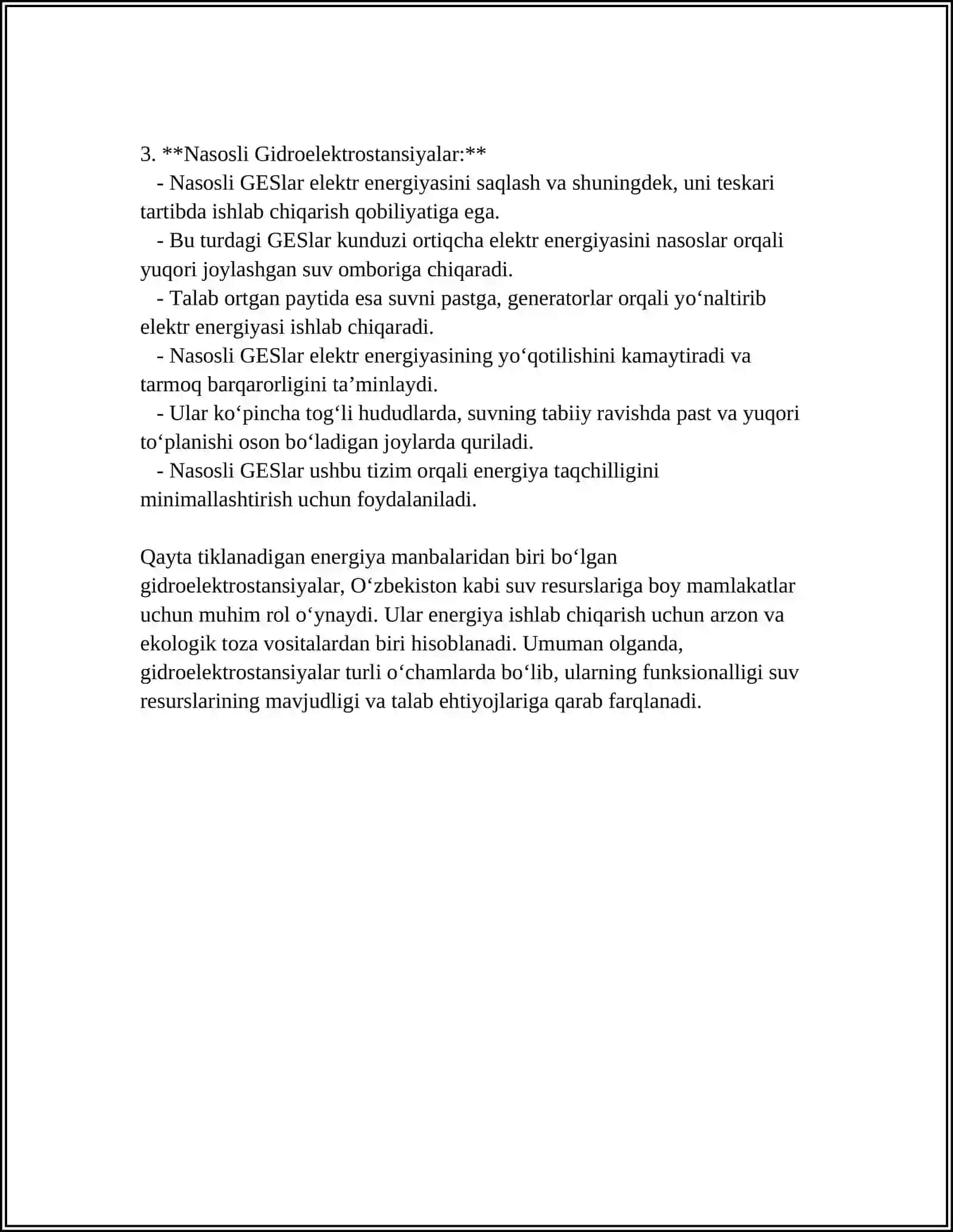 GIDRO ELEKTRO STANSIYALAR 4